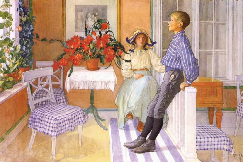 Carl Larsson Brother and Sister